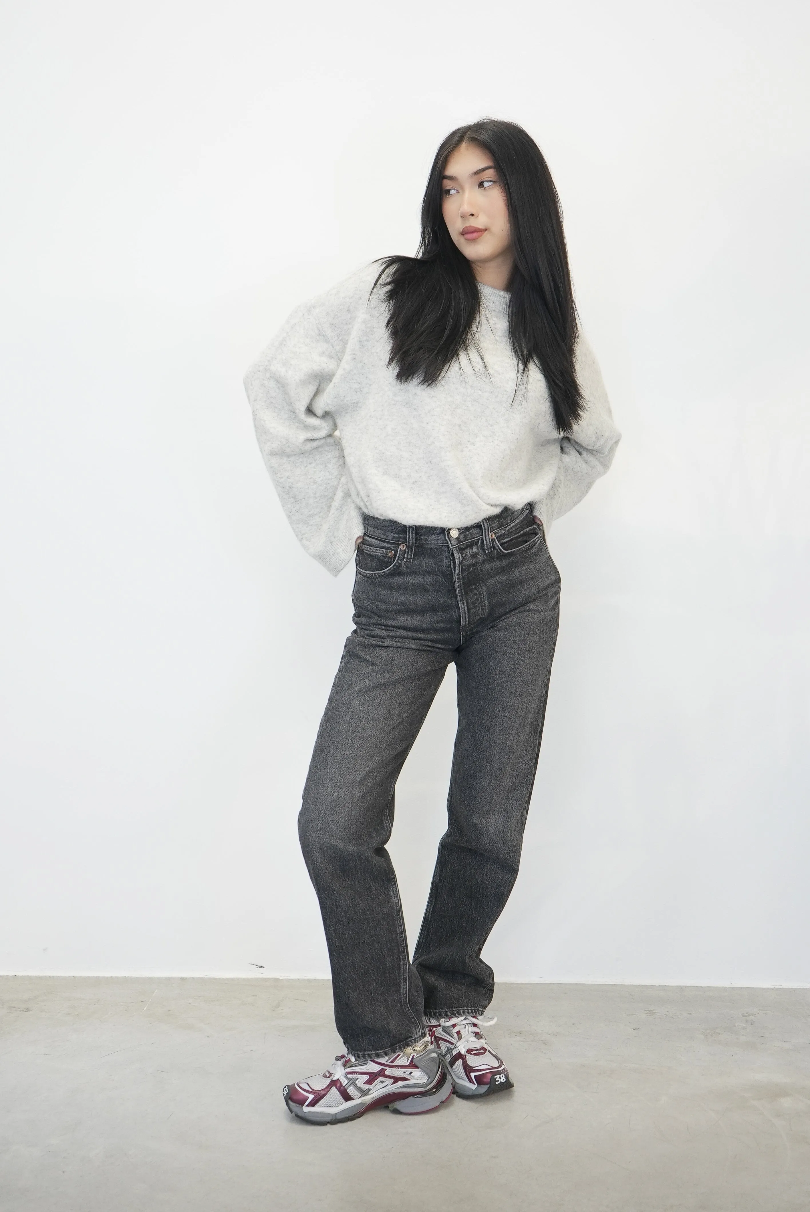 AIDAN THE OVERSIZED KNIT IN GREY