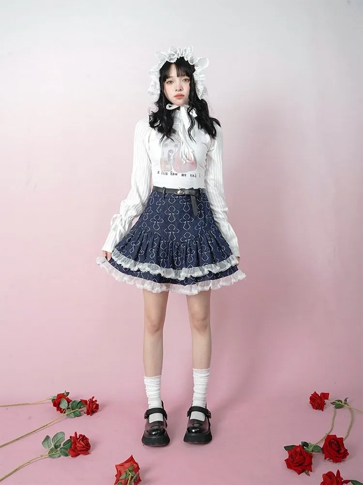 Lace Knit Sunscreen Short Top【s0000001128】