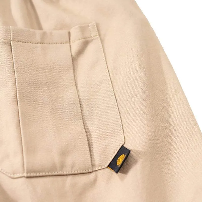 WLS Letter Prints Fake Two Pieces Cargo Shorts
